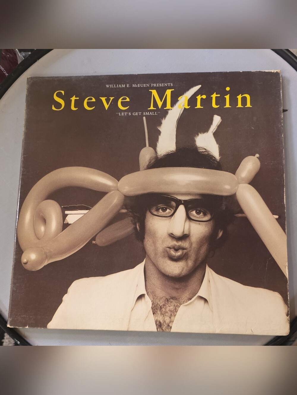 Steve Martin Let's Get Small 12" Black Vinyl LP Warner Bros. 1977 BSK 3090
